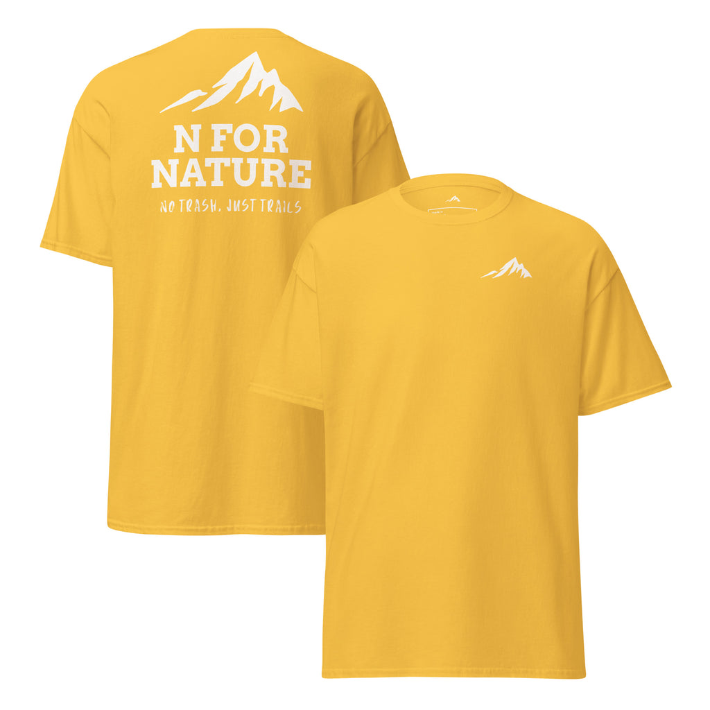 Unisex classic t-shirt - No trash, Just trails